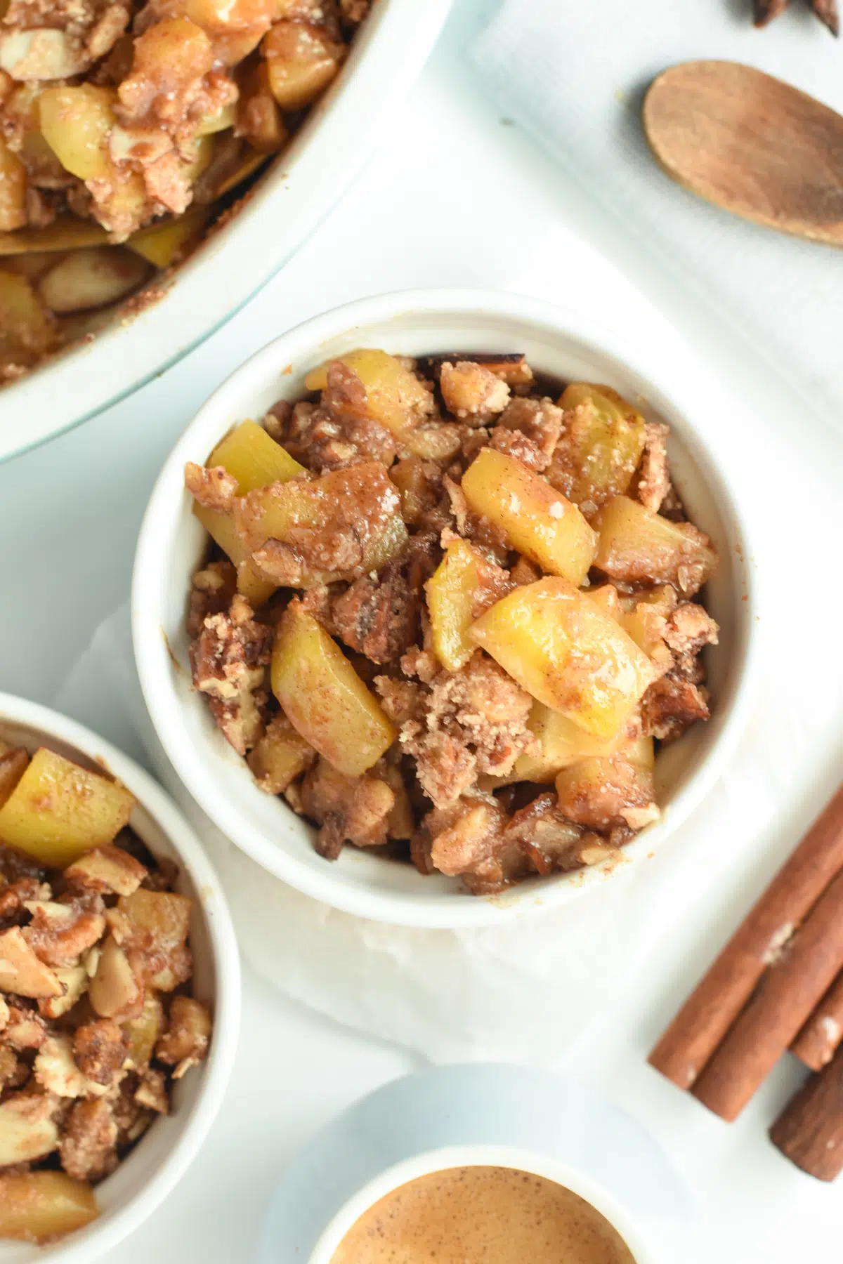 Gluten free sugar free apple crisp