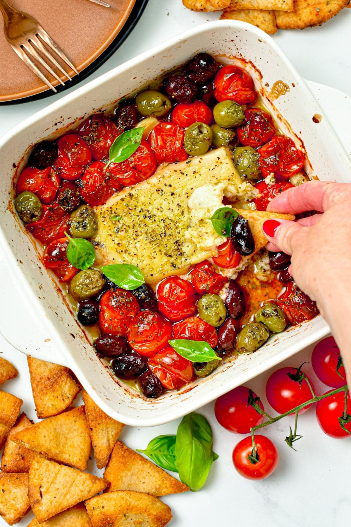 Baked Feta Dip Sweet As Honey