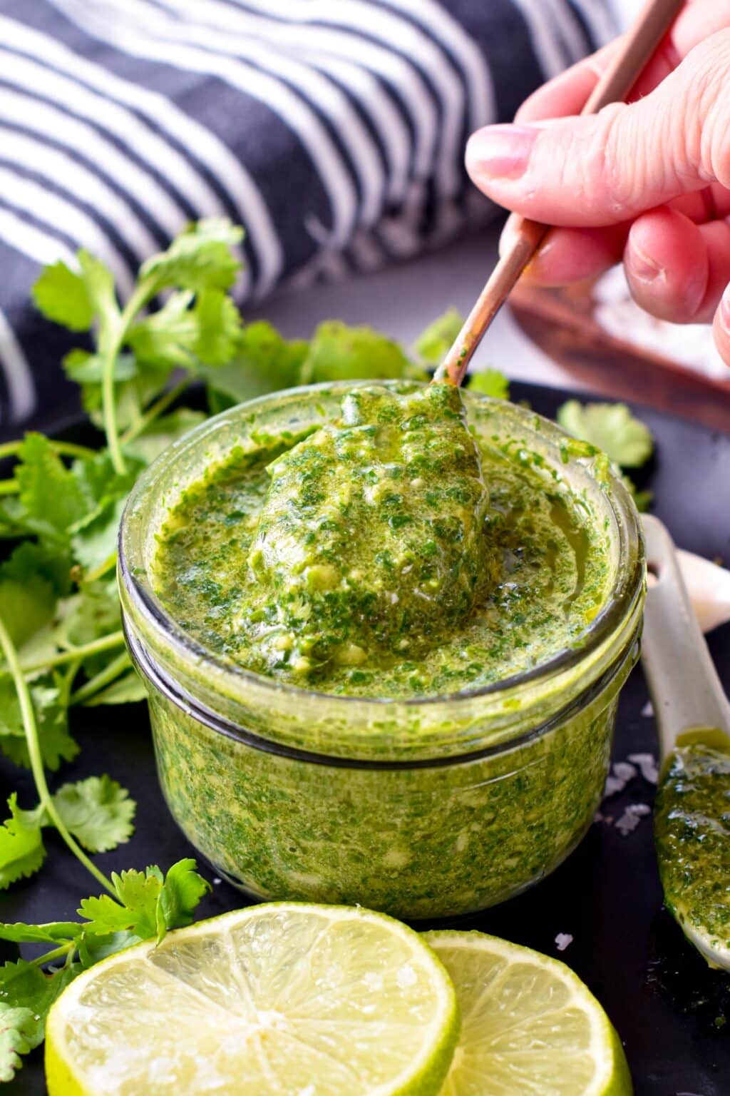 Cilantro Garlic Sauce - Sweet As Honey