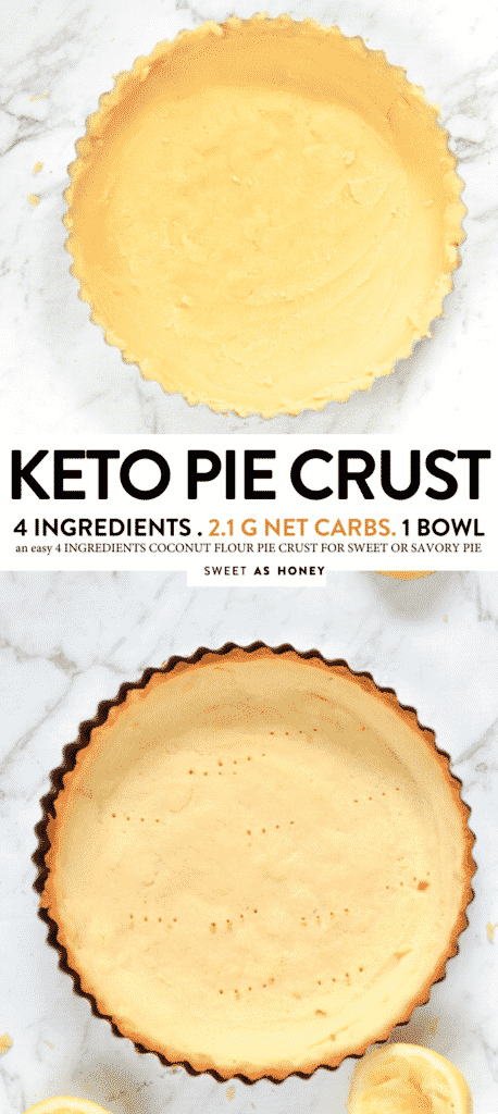 Coconut Flour Pie Crust {Shortbread Paleo Pie Crust}