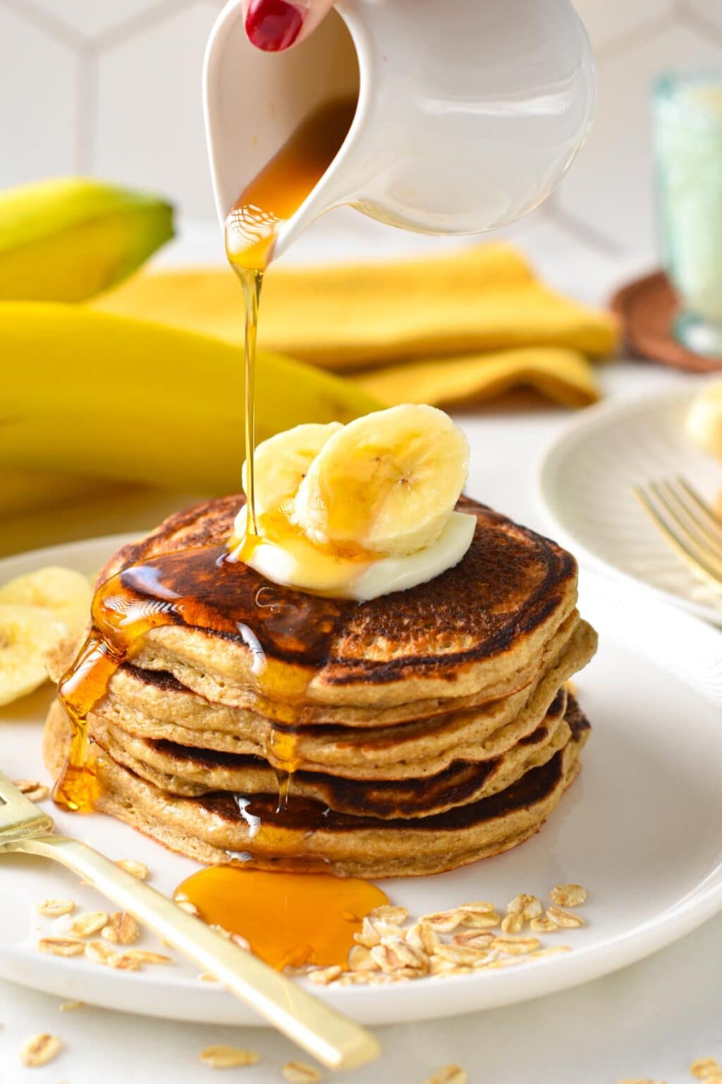 Cottage Cheese Banana Pancakes - Sweet As Honey