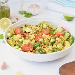 Cucumber Avocado Salad (10-Minute Lunch)