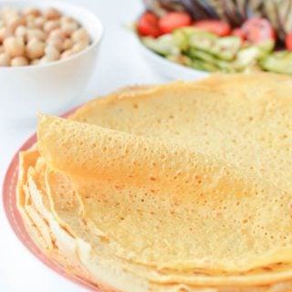 flour garbanzo with crepes made vegetarian Sweetashoney eating recipes clean