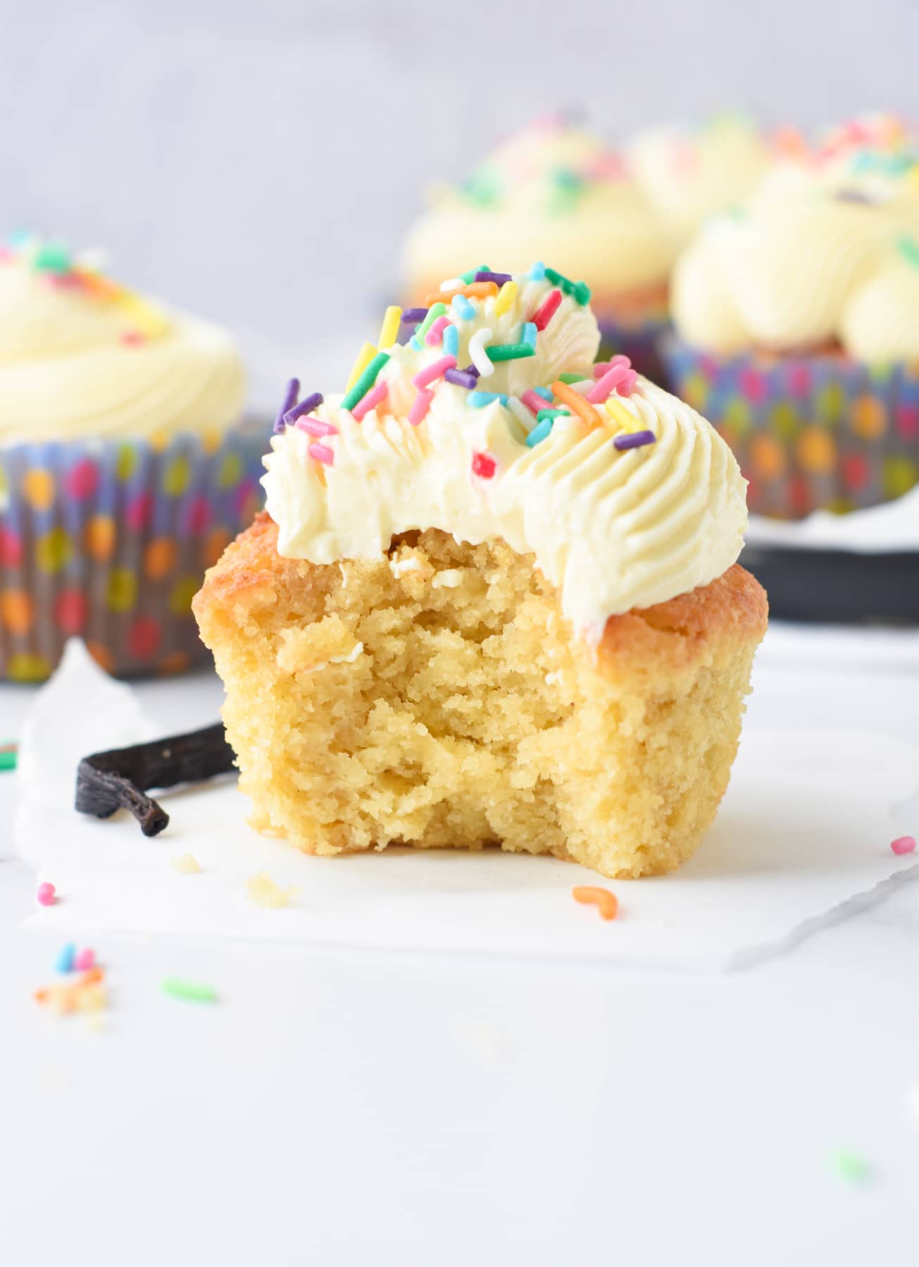 MOIST Gluten Free Vanilla Cupcakes