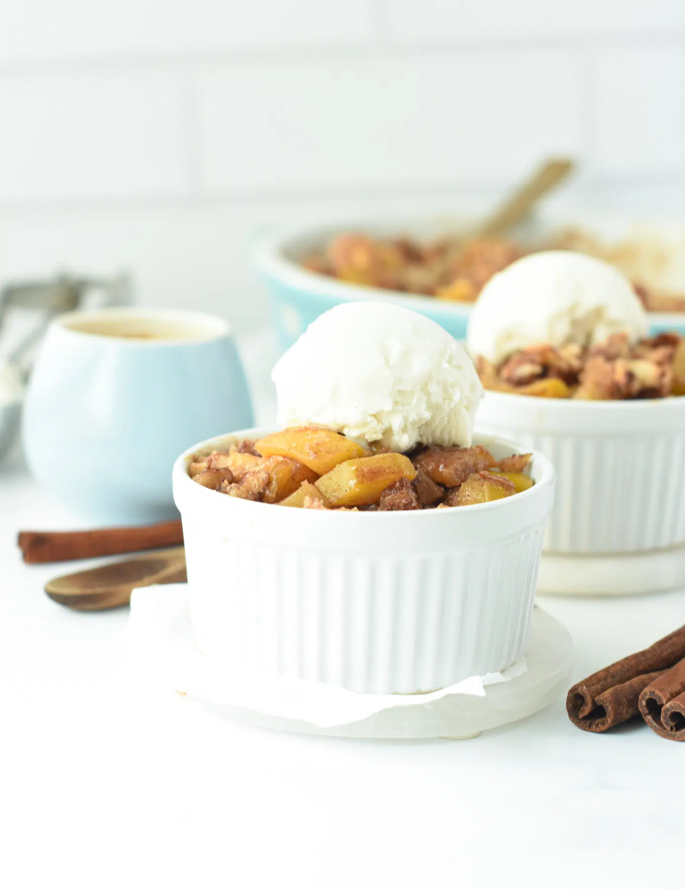 Gluten free sugar free apple crisp