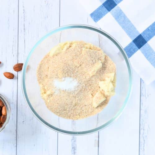 Almond Flour Tortilla ingredients in a bowl.