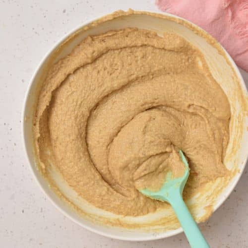 Cottage Cheese Muffin batter in a bowl.