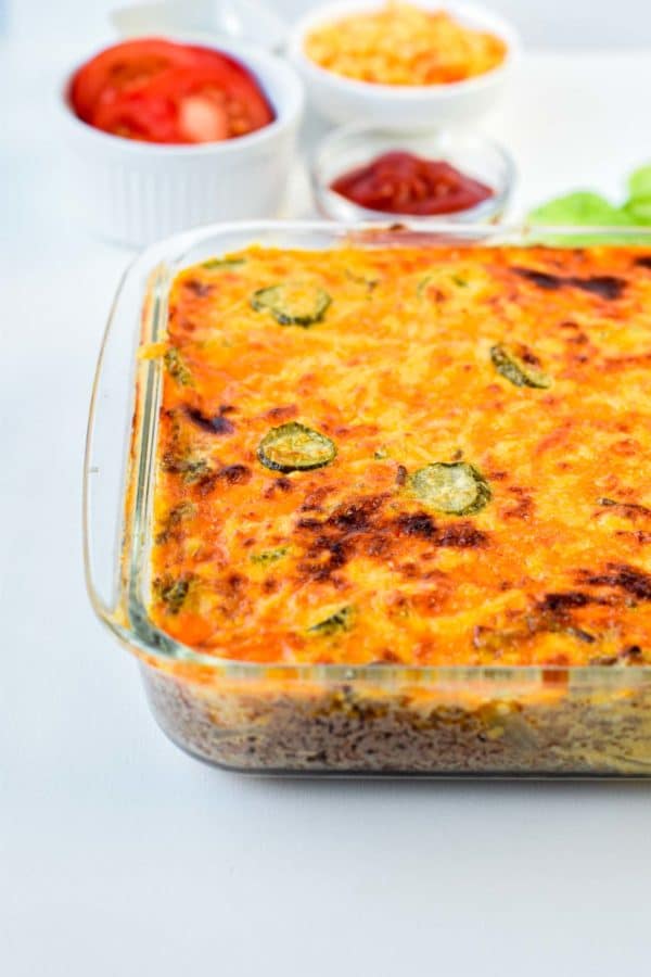 Keto Cheeseburger Casserole - Sweet As Honey