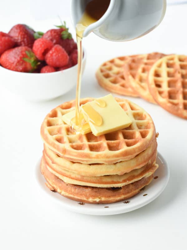 Keto Cream Cheese Waffles with Almond Flour - Sweet As Honey