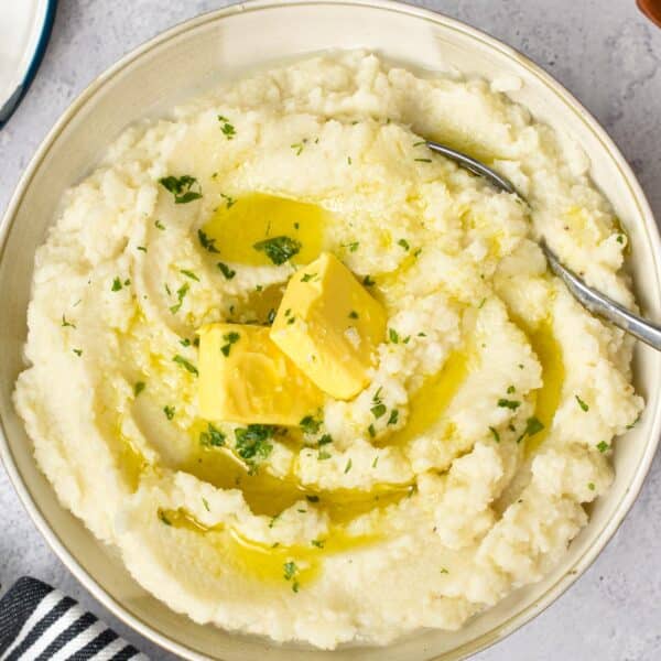 Mashed Cauliflower with Cream Cheese - Sweet As Honey