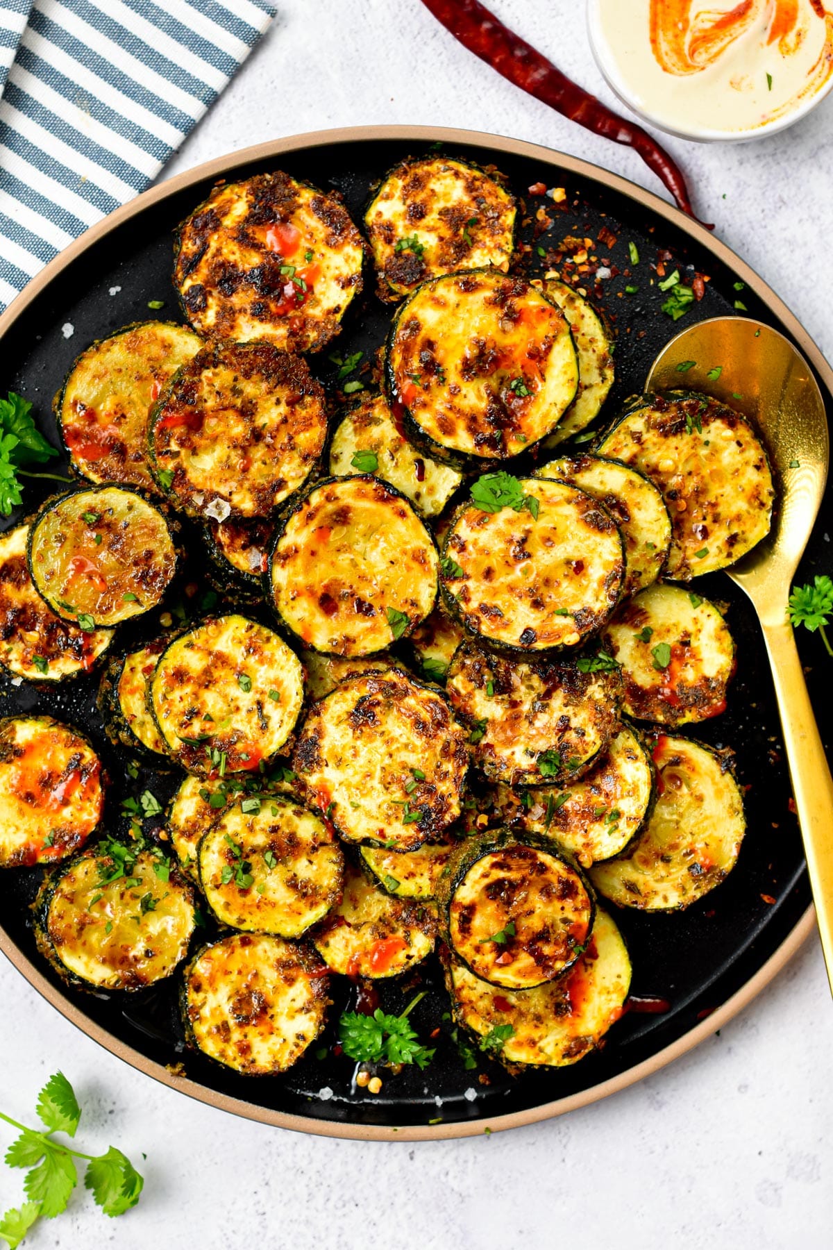Roasted Courgettes (Zucchini) - Healthy Little Foodies