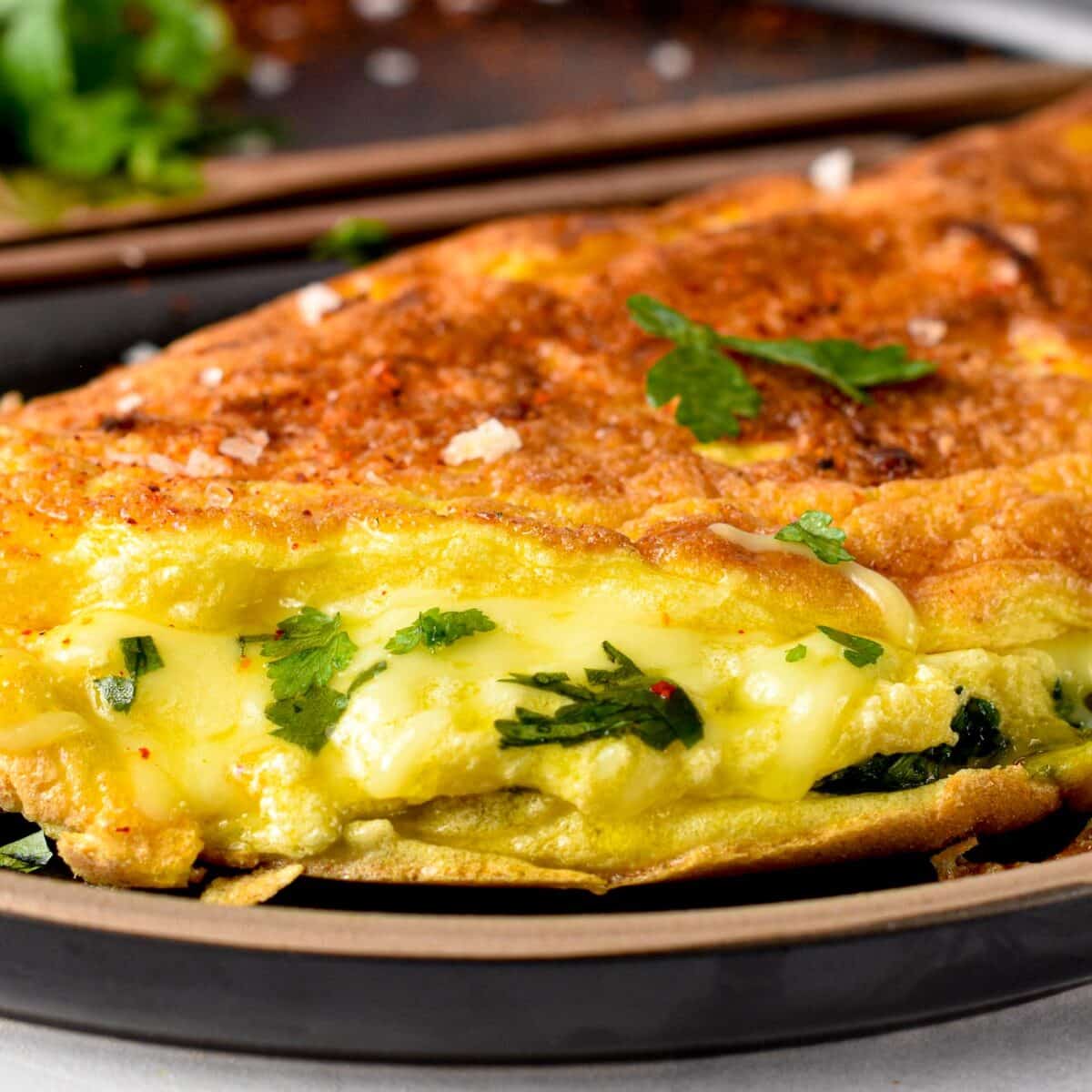 Feta Spinach Omelet - Sweet As Honey