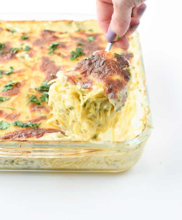 Keto Spaghetti Squash Casserole With Alfredo Sauce Sweet As Honey