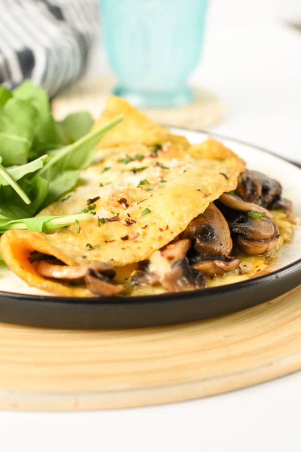 Spinach Mushroom Omelette - Sweet As Honey