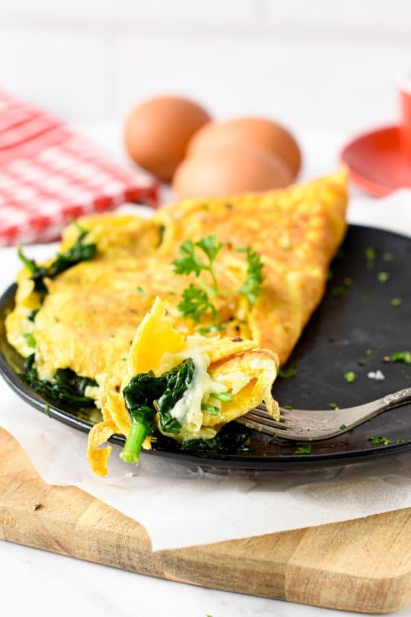 Spinach Omelette - Sweet As Honey