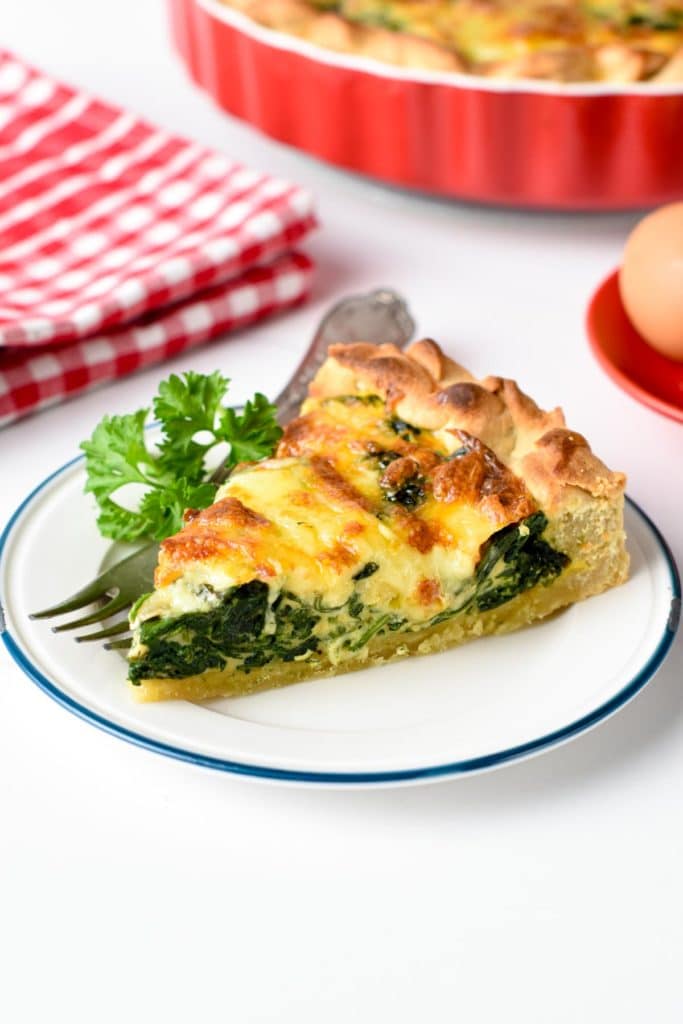Classic French Spinach Quiche (From a Lorraine Chef) - Sweet As Honey