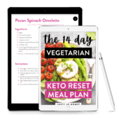 14-day Vegetarian Keto Meal Plan - Ebook - Sweet As Honey