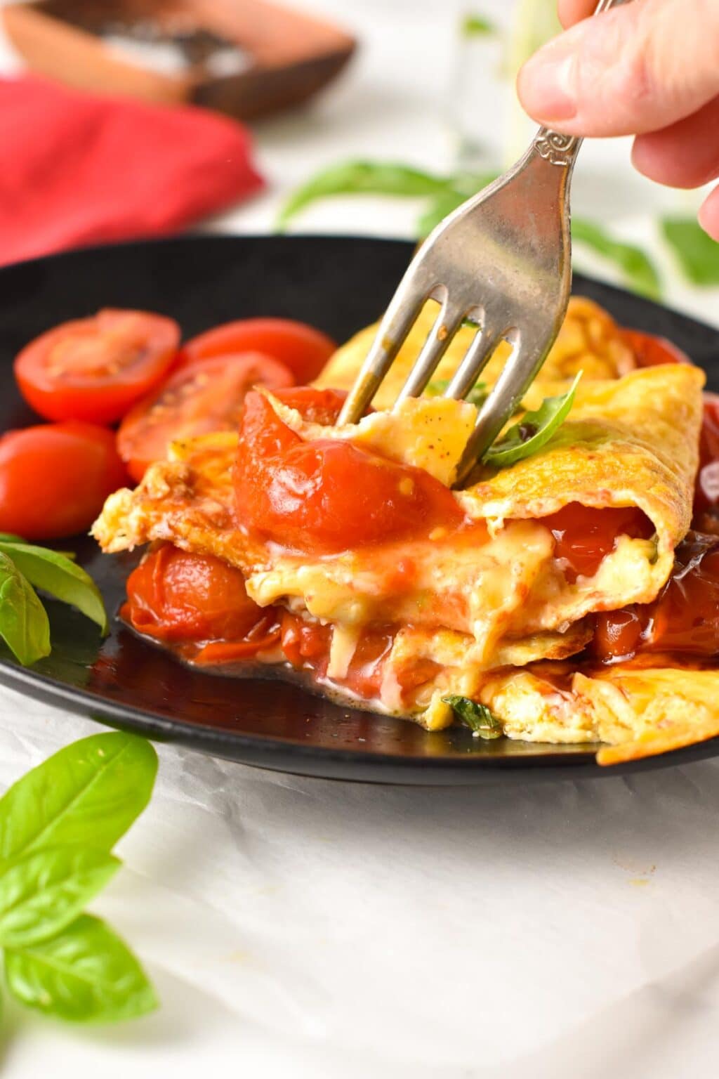 Tomato Omelette - Sweet As Honey