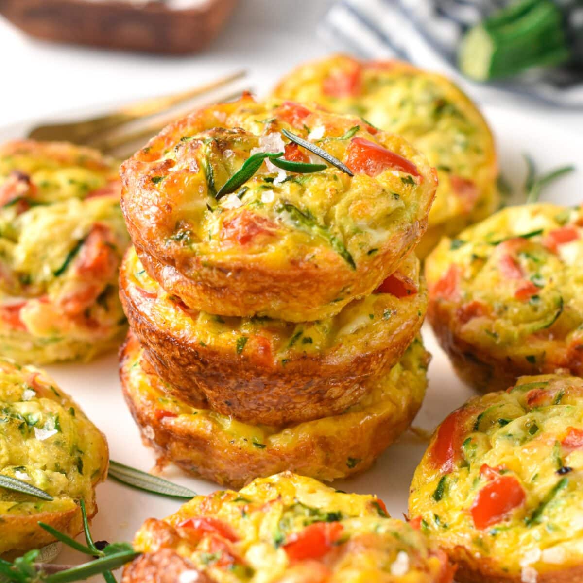 Zucchini Egg Muffins (Healthy, Easy) - Sweet As Honey