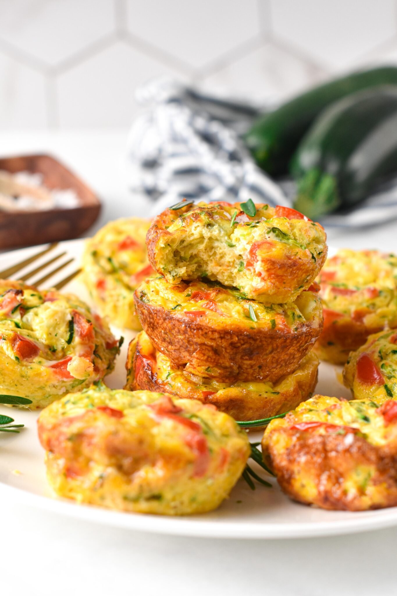 Zucchini Egg Muffins - Sweet As Honey