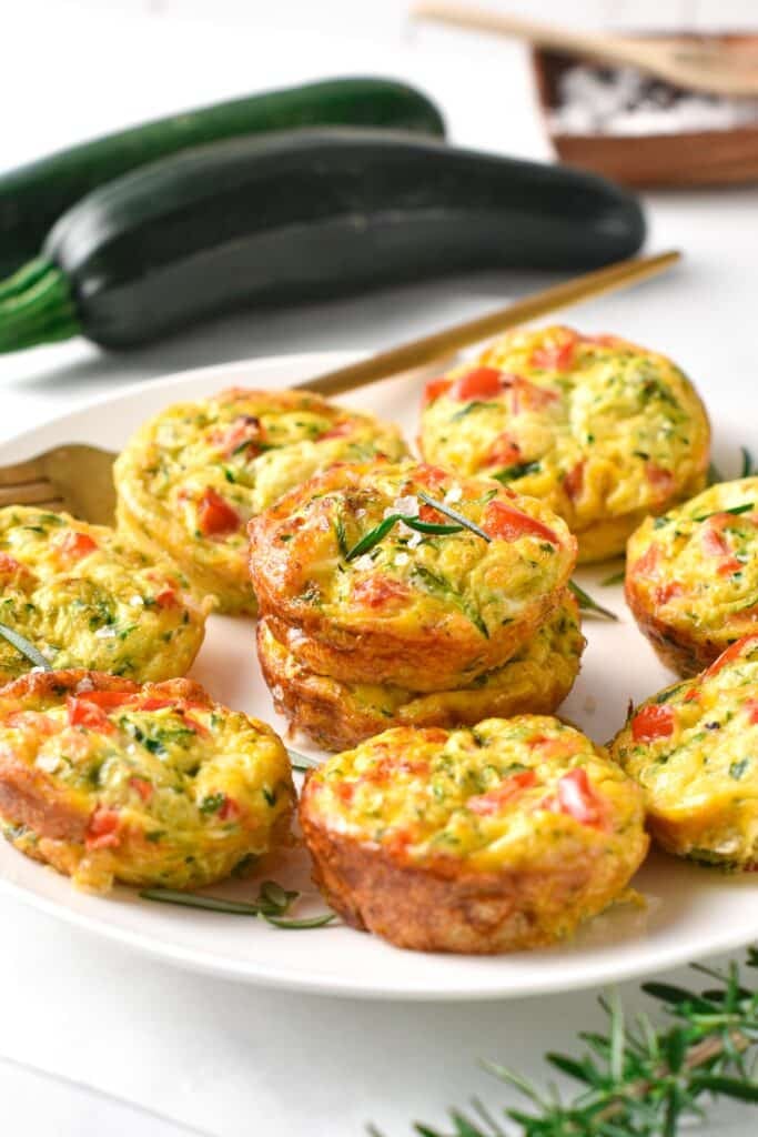 Zucchini Egg Muffins (Healthy, Easy) - Sweet As Honey