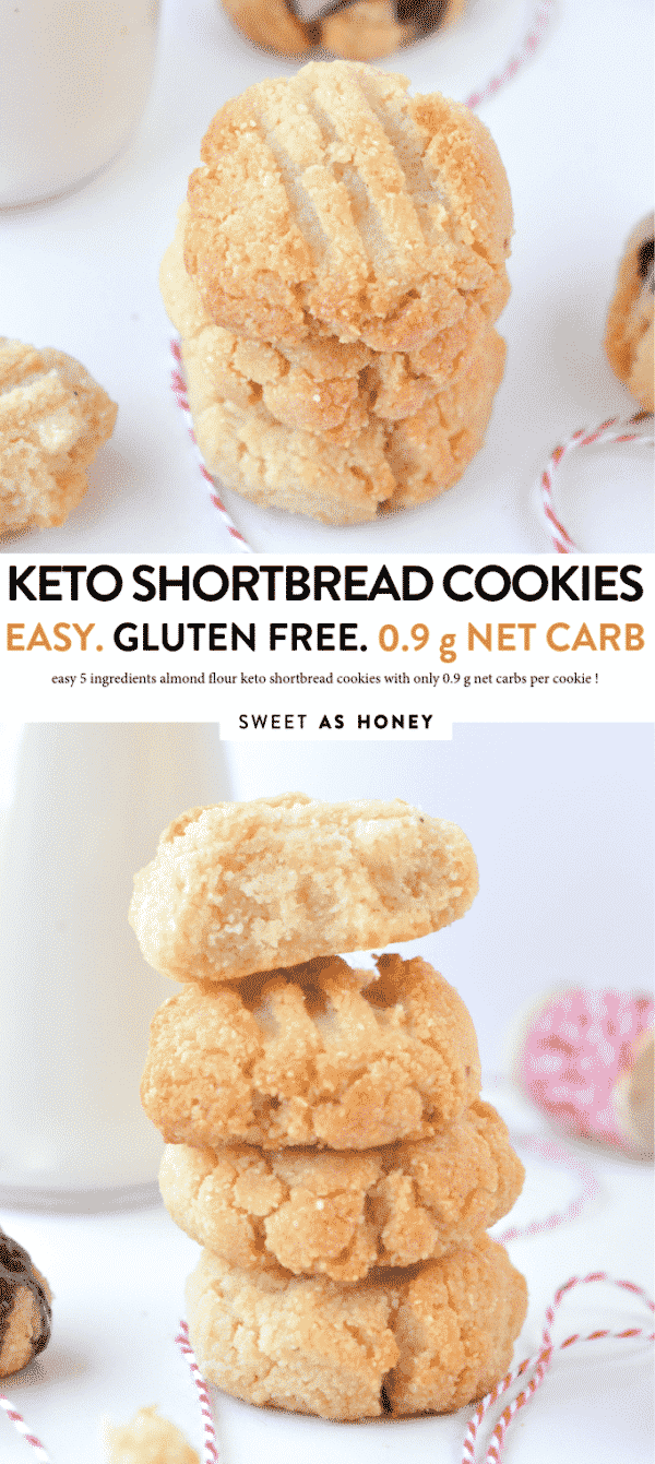 Keto Shortbread Cookies (1g Net Carbs) - Sweet As Honey